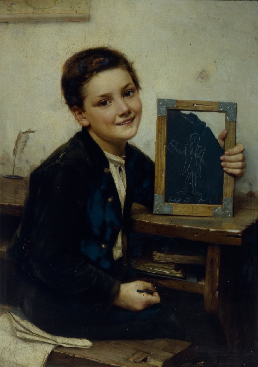 Schuljunge, 1880 von Franz Thone