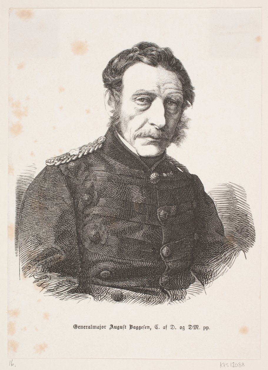 Generalmajor August Baggesen von Franz Wilhelm Obermann