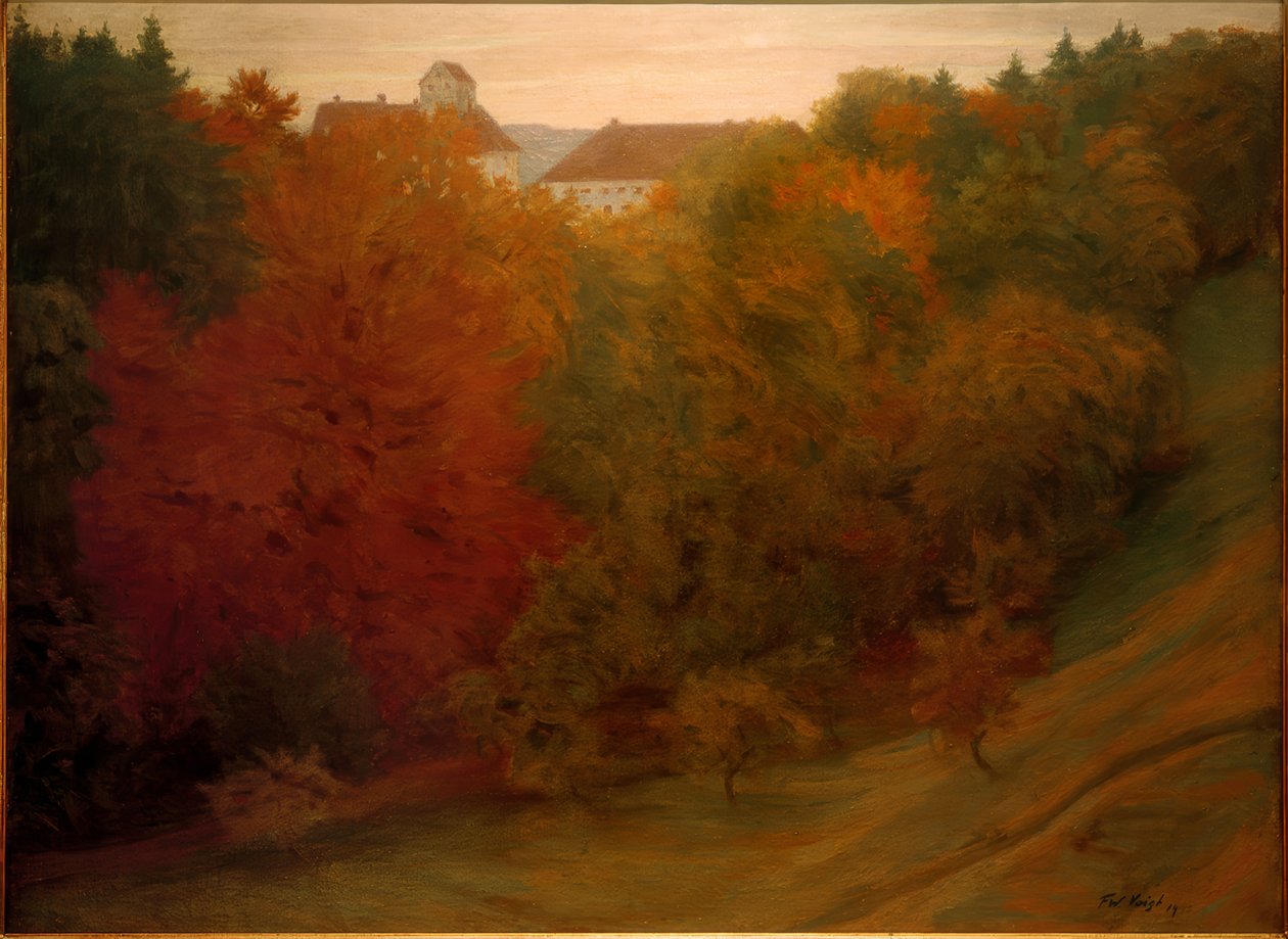 Blick auf Schloss Seefeld von Franz Wilhelm Voigt