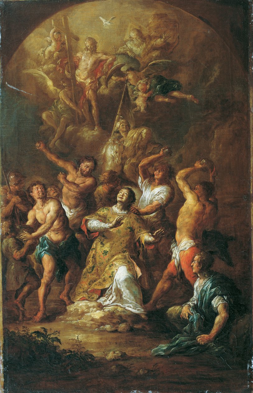 Steinigung des heiligen Stephanus von Franz Xaver Wagenschon