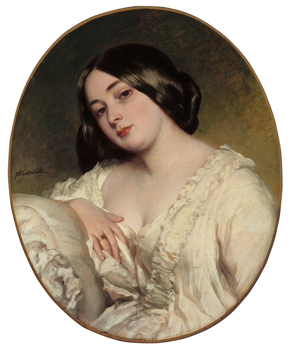 Porträt einer Dame von Franz Xaver Winterhalter