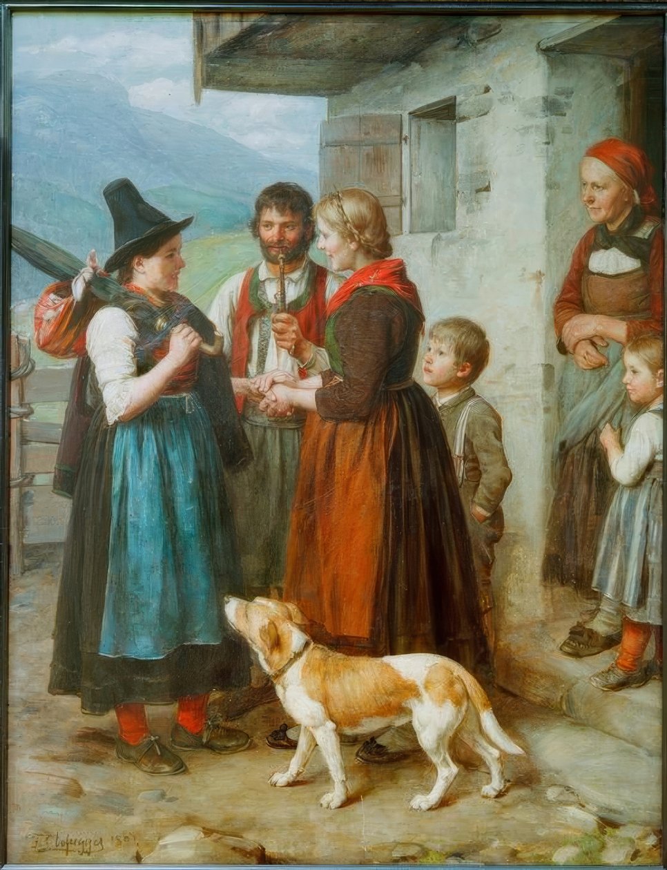 Willkommene Gäste von Franz von Defregger