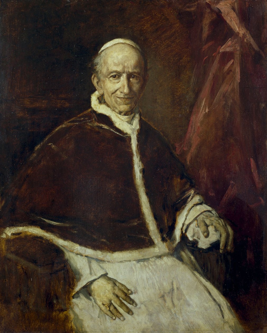Papst Leo XIII. von Franz von Lenbach