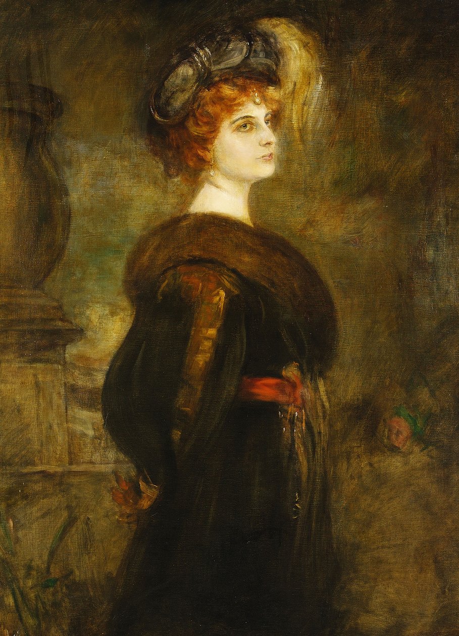 Porträt Lily Merk, um 1902 von Franz von Lenbach