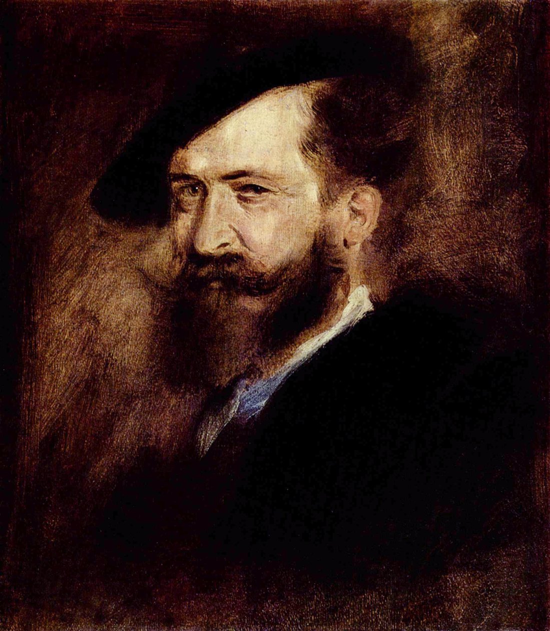 Porträt von Wilhelm Busch von Franz von Lenbach