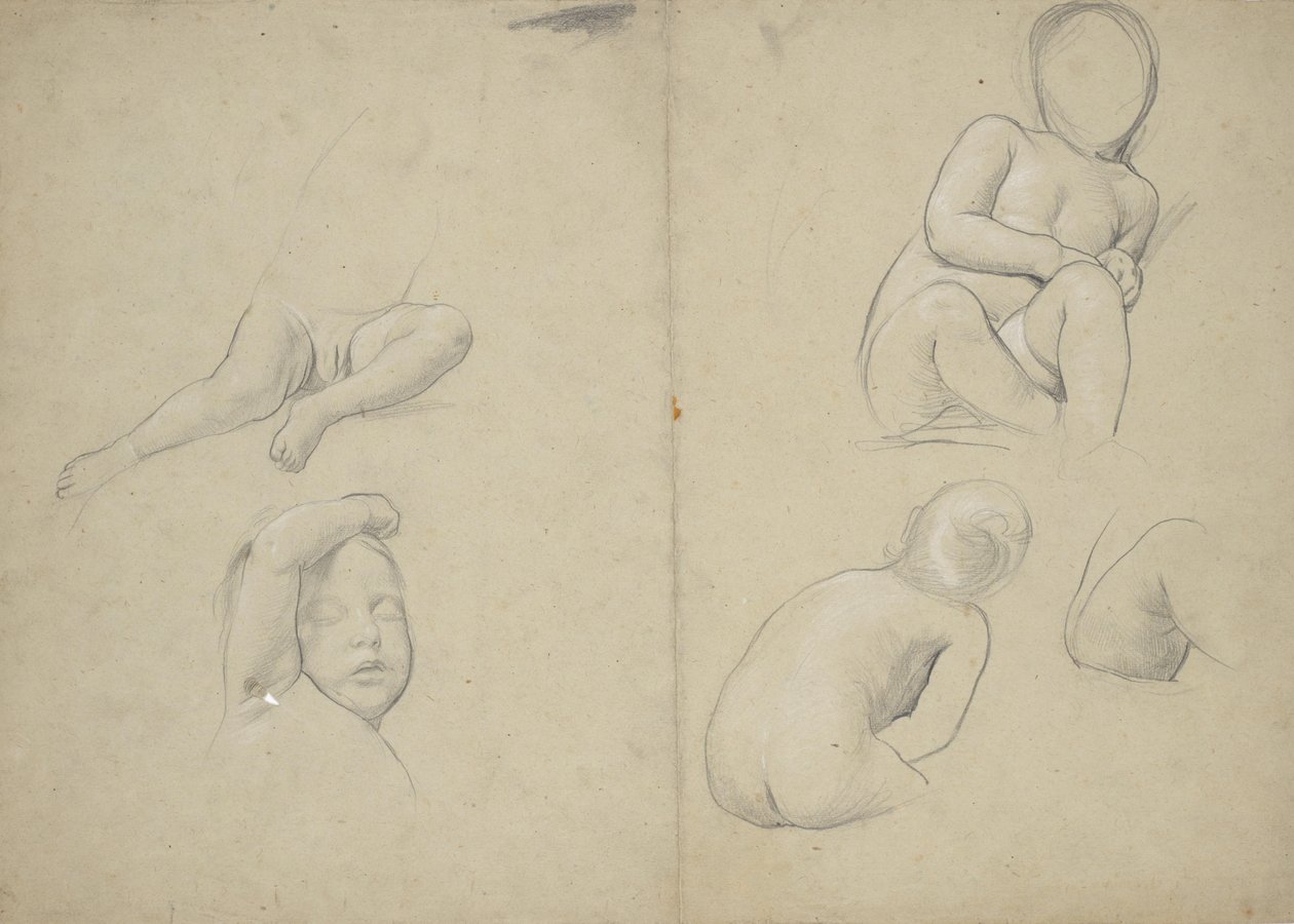 Kinderaktstudien von Franz von Matsch