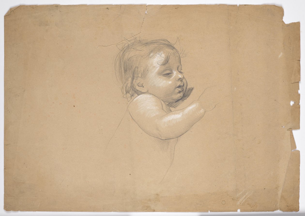 Studie eines Kleinkindes von Franz von Matsch