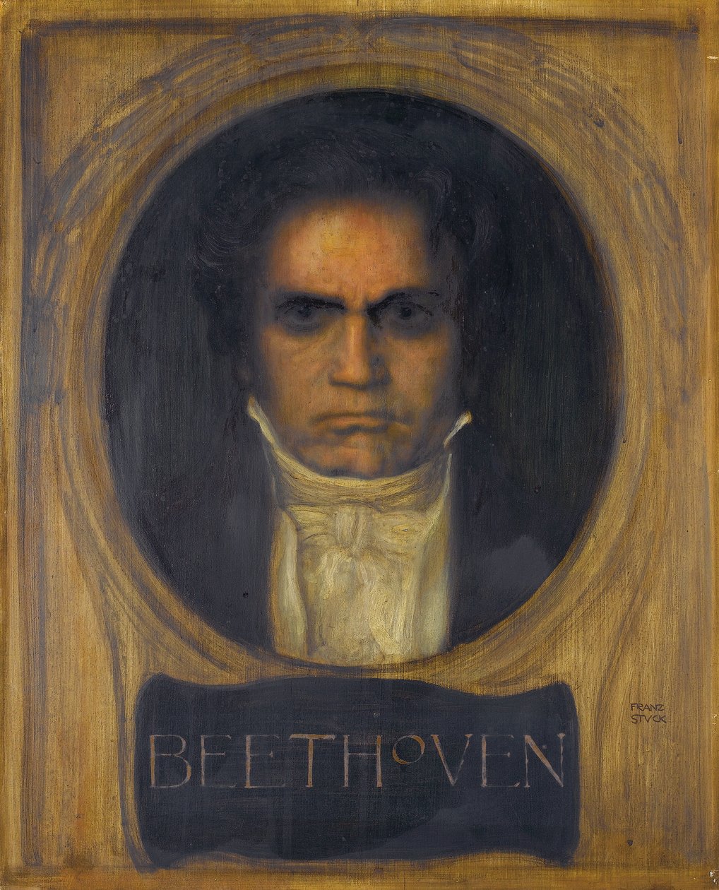 Porträt von Ludwig van Beethoven von Franz von Stuck