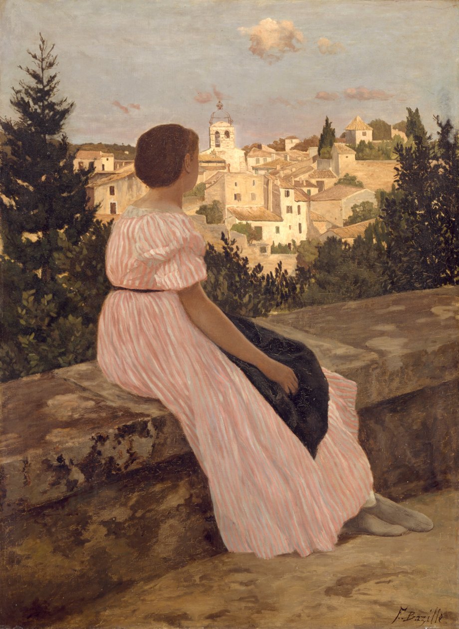 Das rosa Kleid von Frédéric Bazille