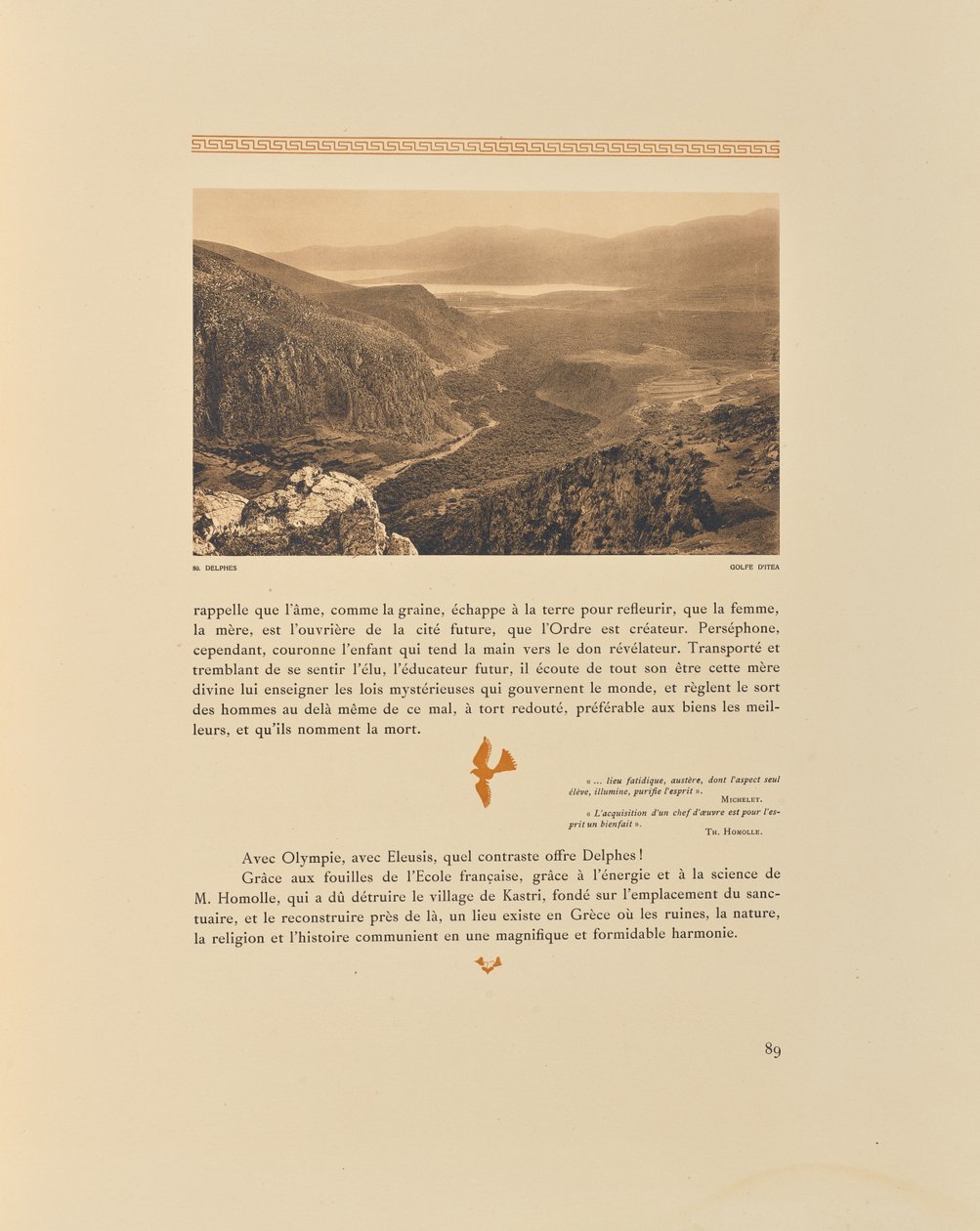 Delphi. Golf von Itea von Frédéric Boissonnas