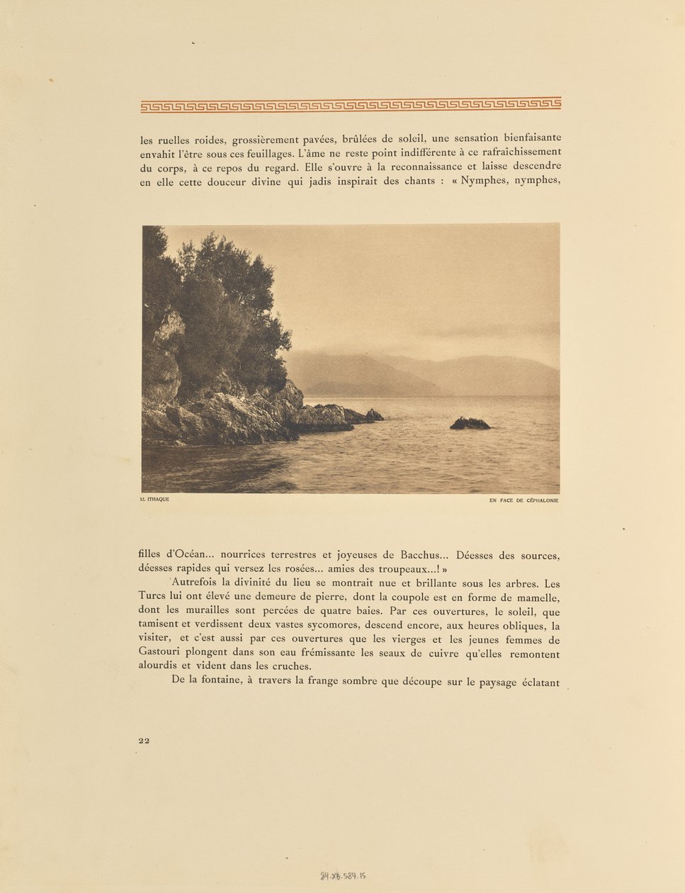 Ithaka. Gegenüber von Kefalonia von Frédéric Boissonnas