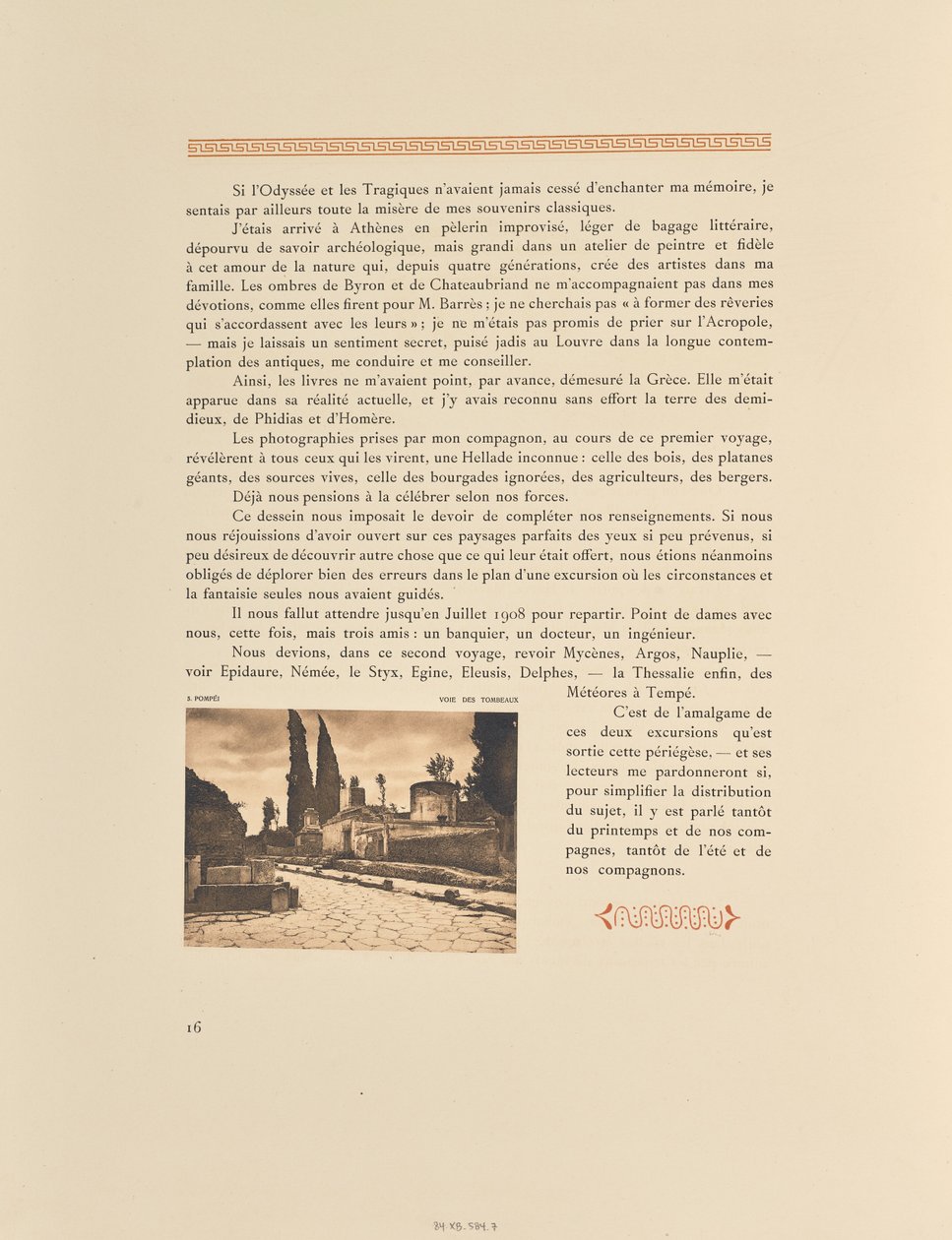 Pompeji. Straße der Gräber von Frédéric Boissonnas