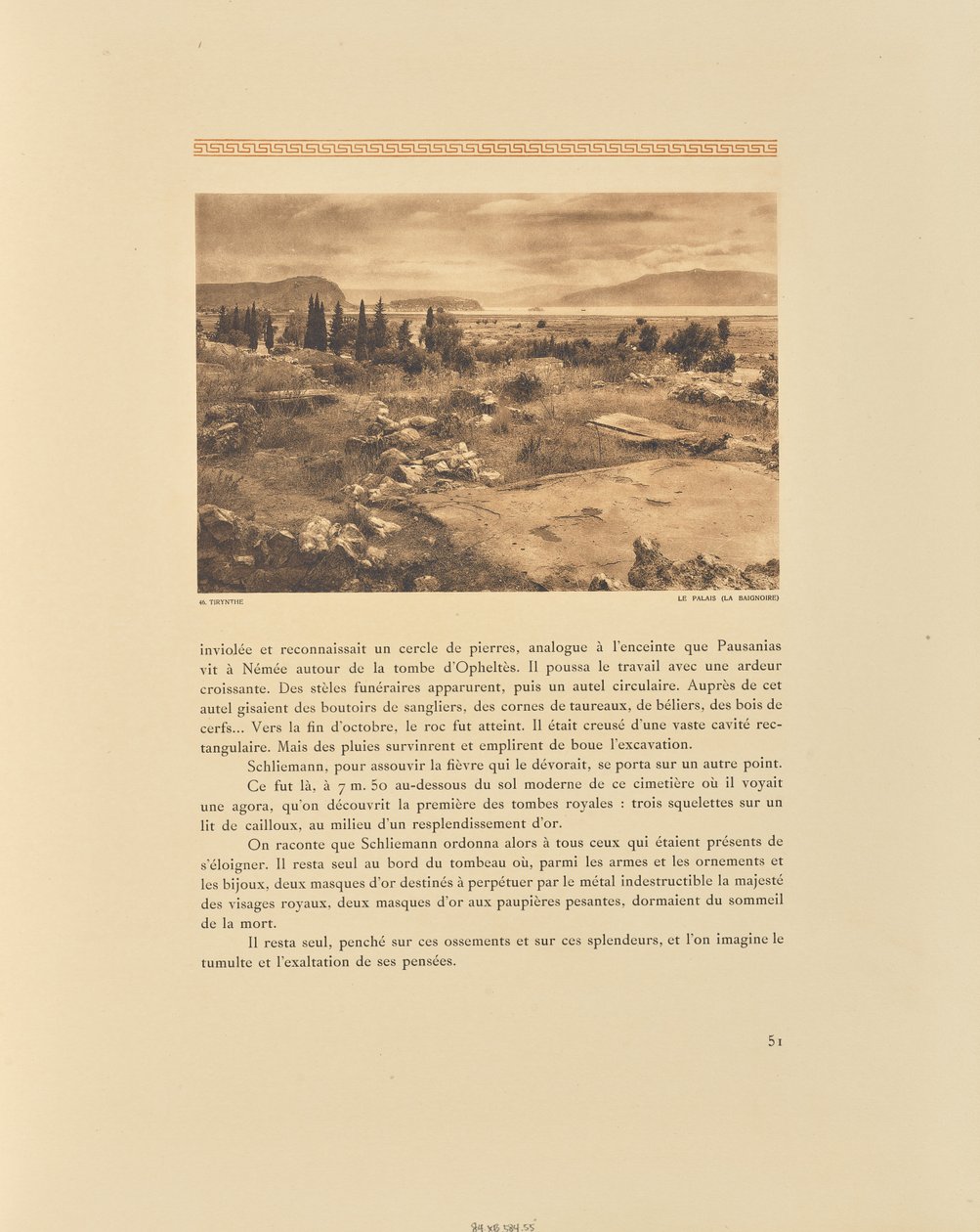 Tiryns. Der Palast (die Badewanne) von Frédéric Boissonnas