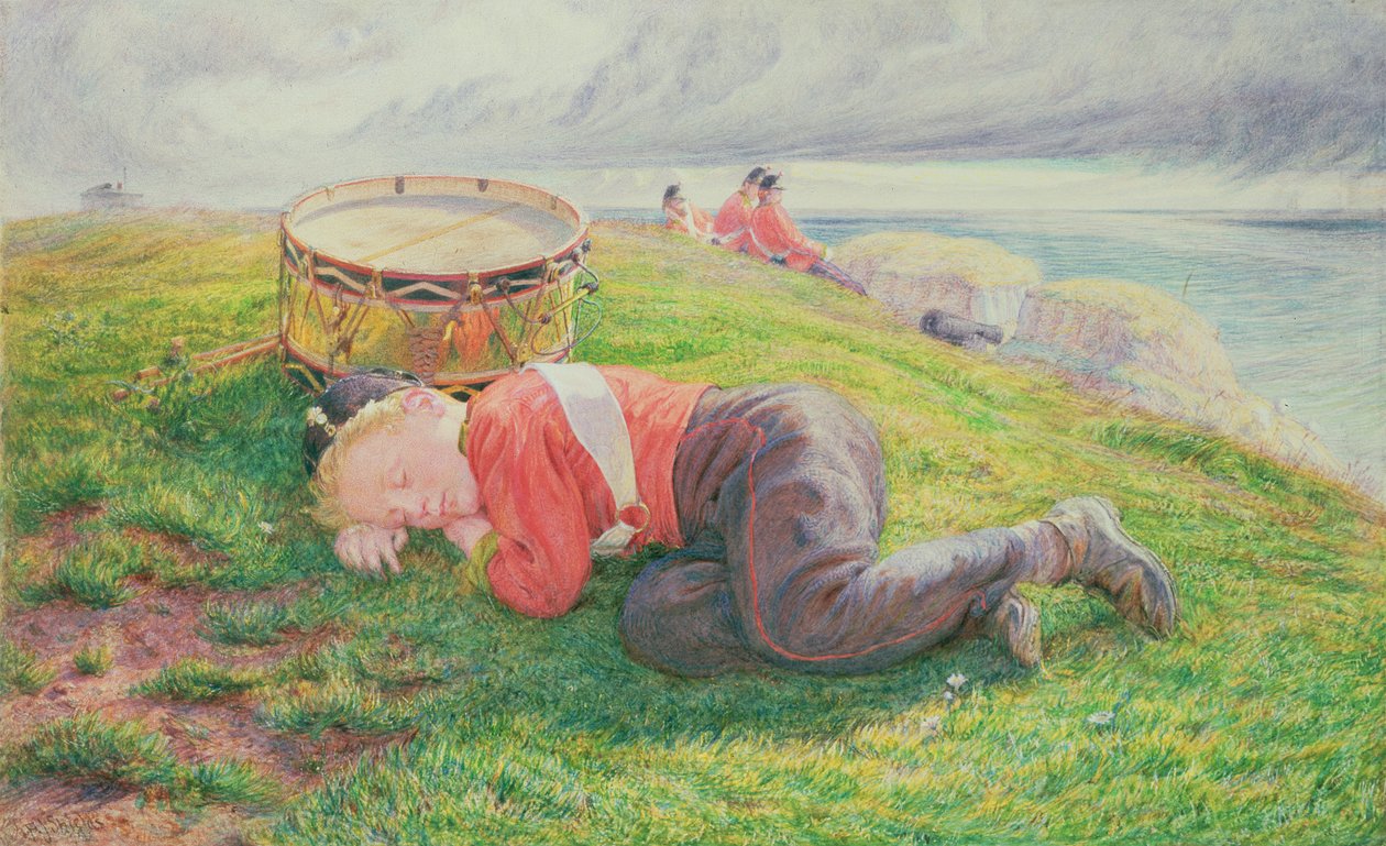 Der Traum des Trommlerjungen von Frederic James Shields