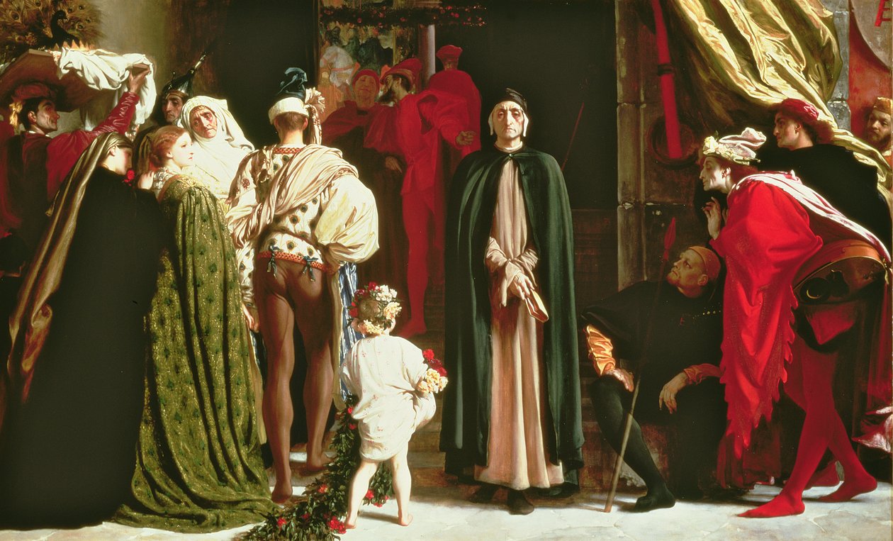 Dante im Exil, 1864 von Frederic Leighton