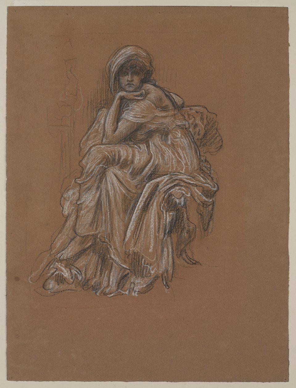 Studie für das Gemälde Sybil von Frederic Leighton