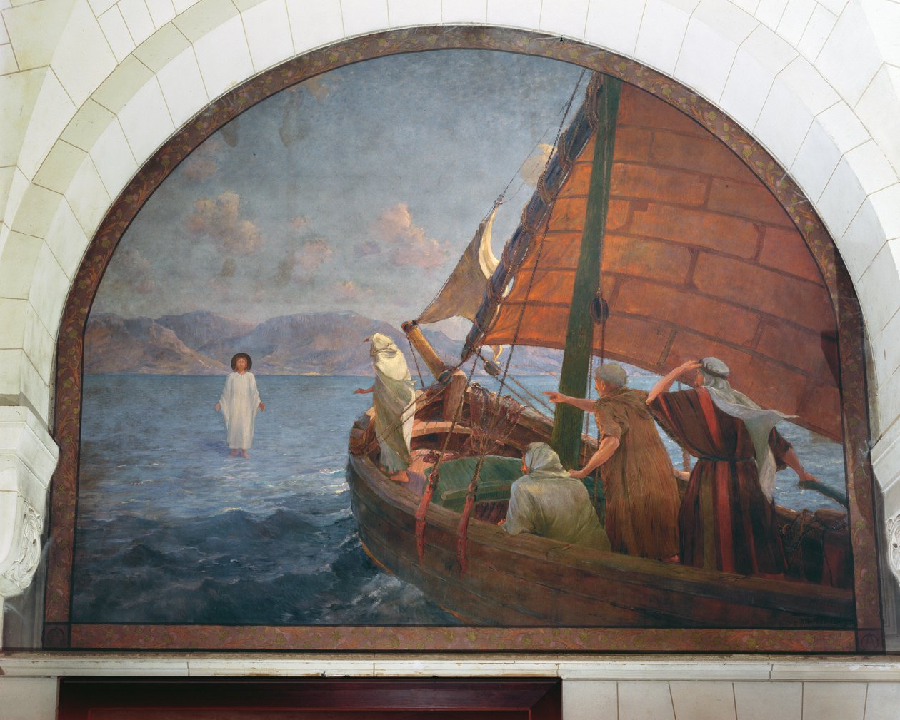 Christus geht auf dem Wasser von Frederic Montenard