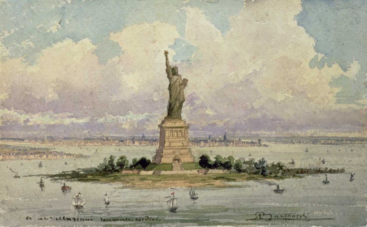 Die Freiheitsstatue von Frederic Auguste Bartholdi