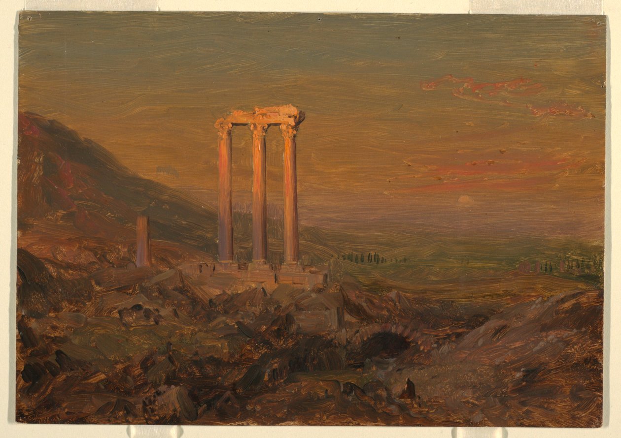 Zeichnung, Klassische Ruinen, Syrien, Mai 1868 von Frederic Edwin Church