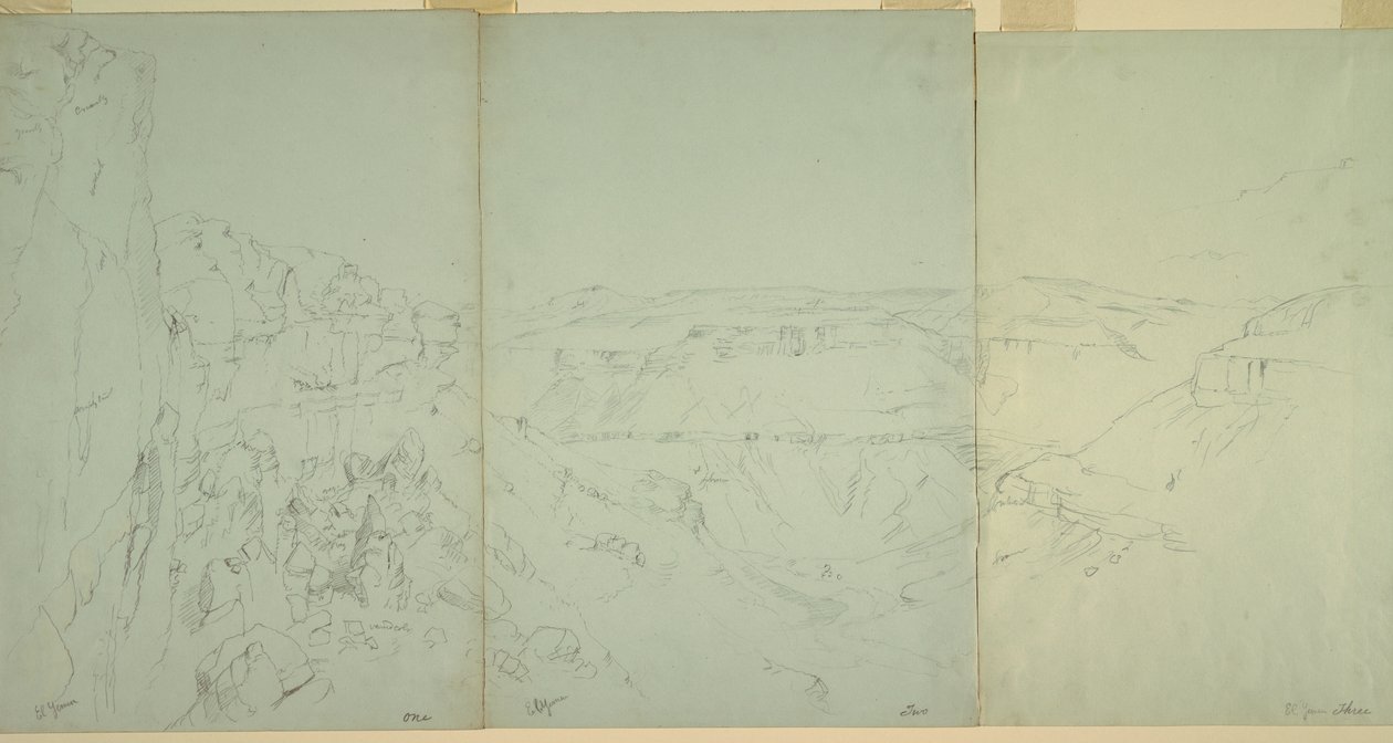 Landschaft in El Yeman, 1868 von Frederic Edwin Church