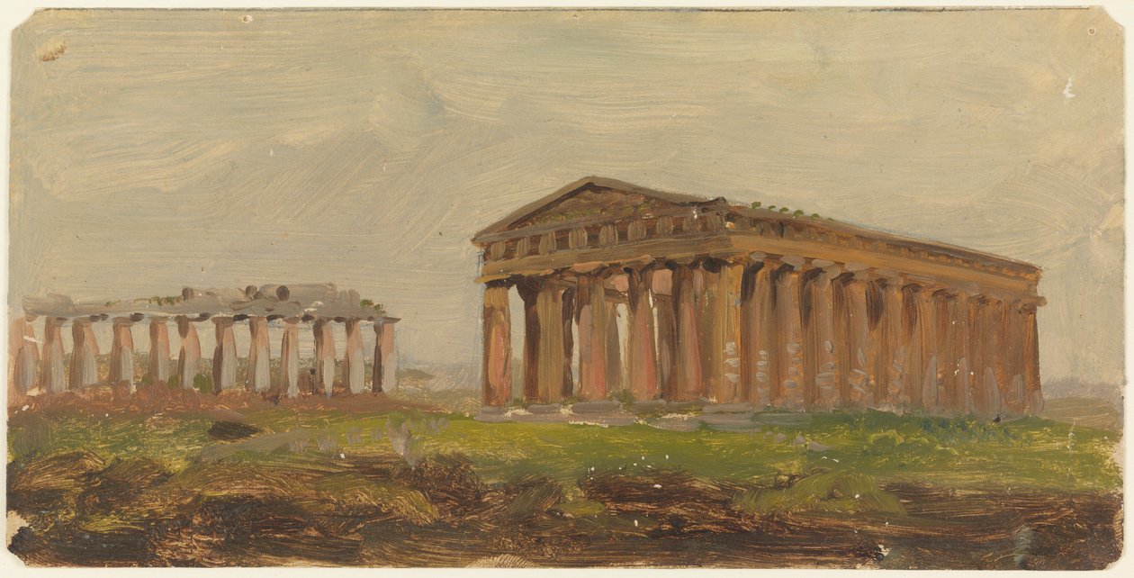 Paestum, Tempel des Neptun, 1868 von Frederic Edwin Church