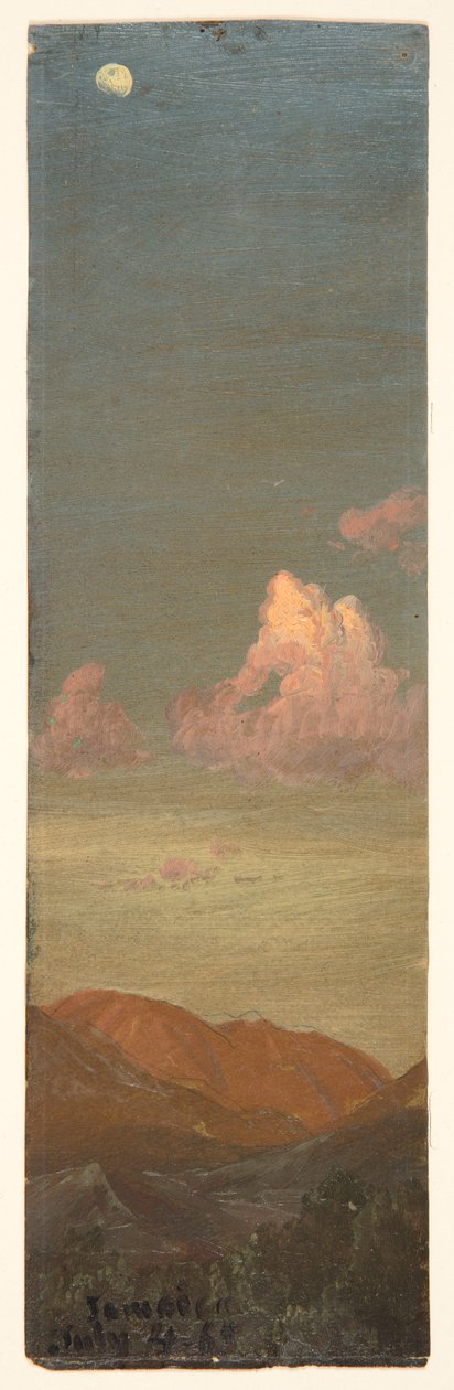 Landschaft bei Mondschein, Jamaika von Frederic Edwin Church