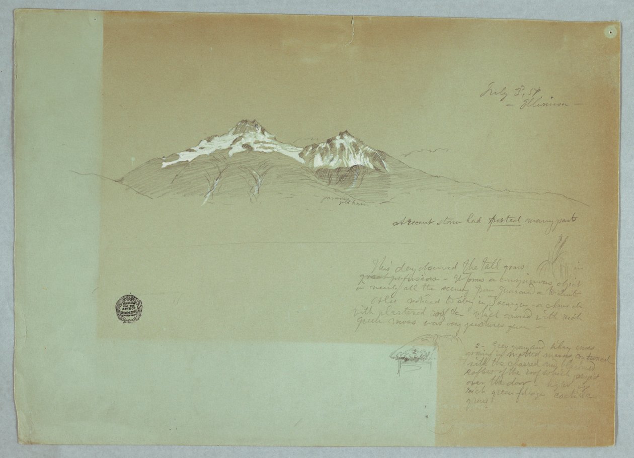 Berg Iliniza, Ecuador von Frederic Edwin Church