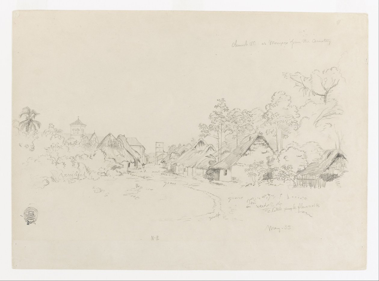 Straße in Mompos, Kolumbien von Frederic Edwin Church