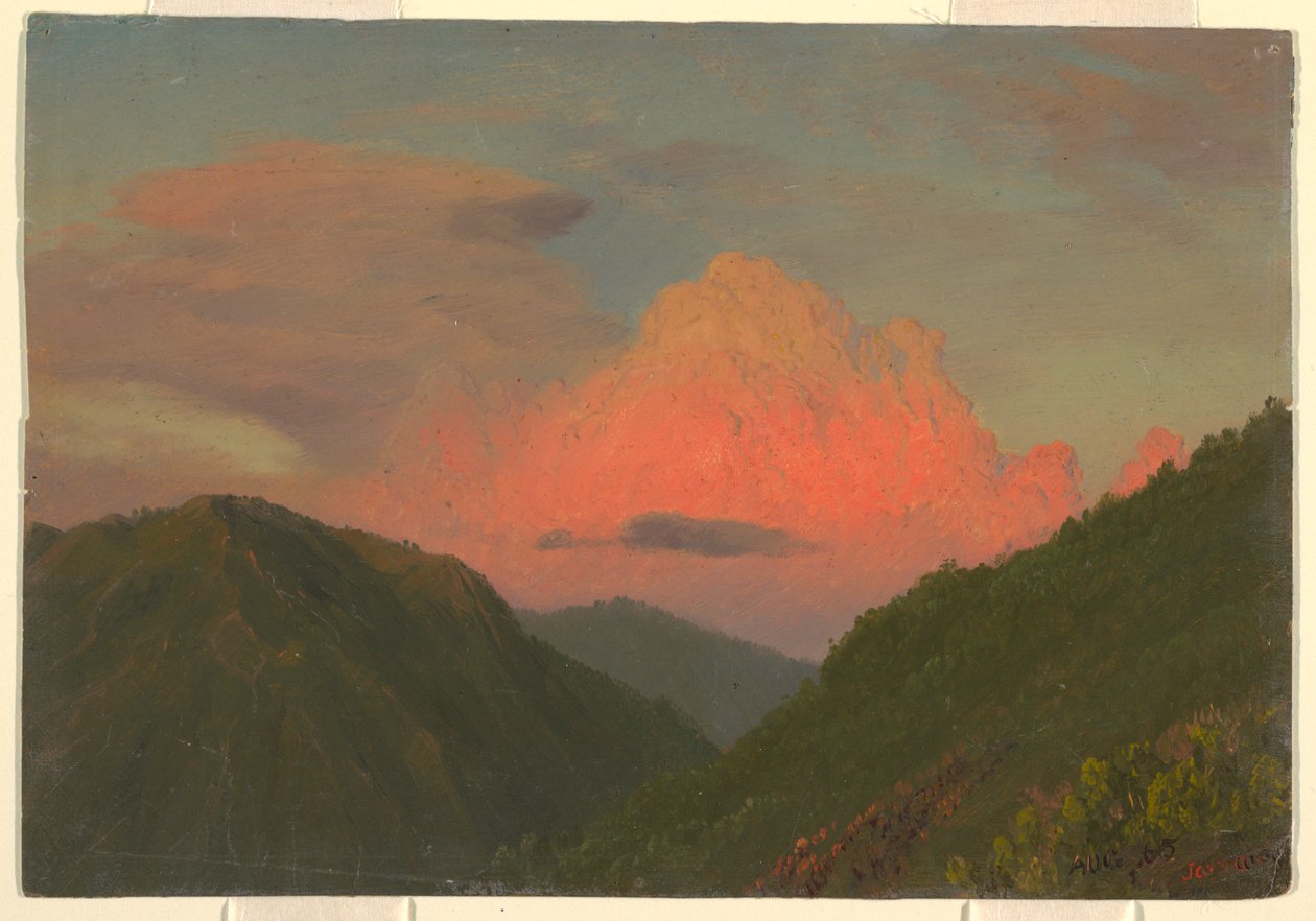 Sonnenuntergang über Hügeln, Jamaika, Westindien von Frederic Edwin Church