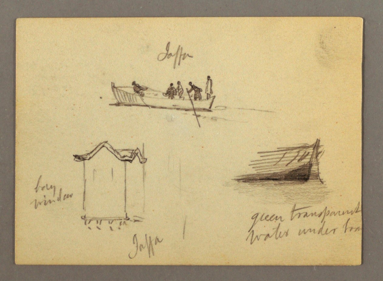 Zwölf Figurenskizzen, Joffa, Palästina von Frederic Edwin Church