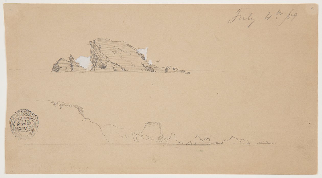 Zwei Eisberge von Frederic Edwin Church