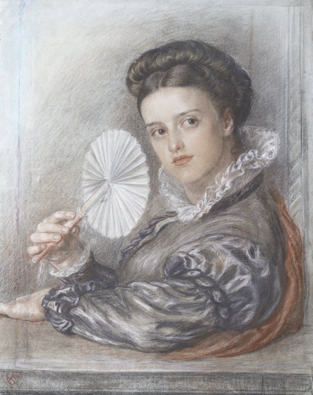 Kopf einer Dame von Frederic James Shields