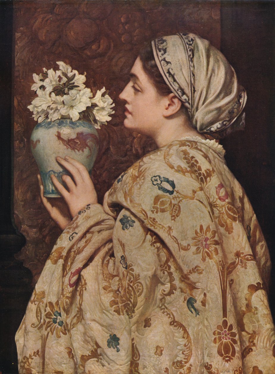 Eine edle Dame von Venedig, 1866, um 1915 von Frederic Leighton