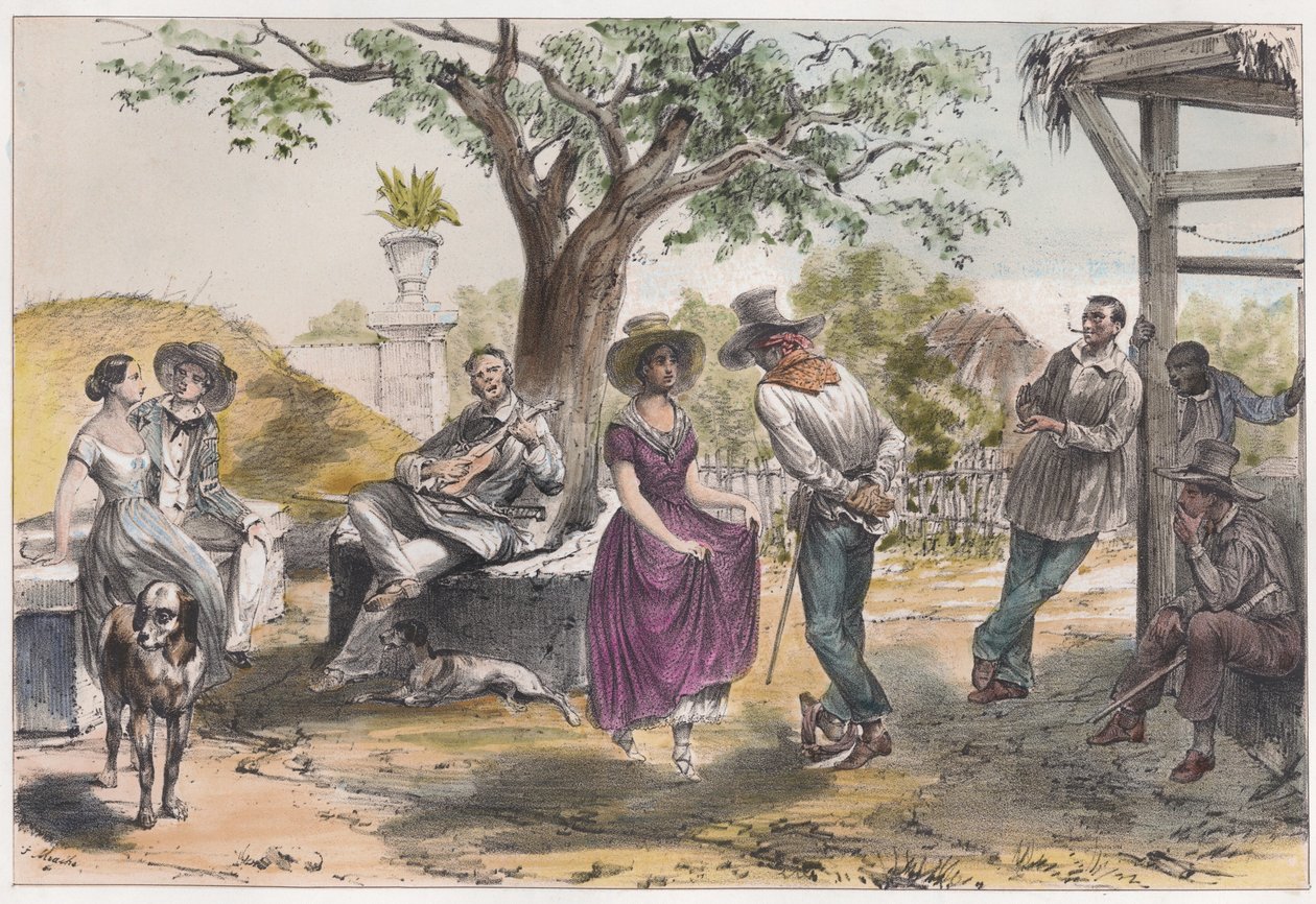 El zapateado (beschnitten) von Frederic Mialhe