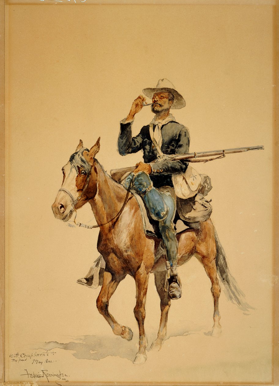 Ein berittener Infanterist, 1890 von Frederic Remington