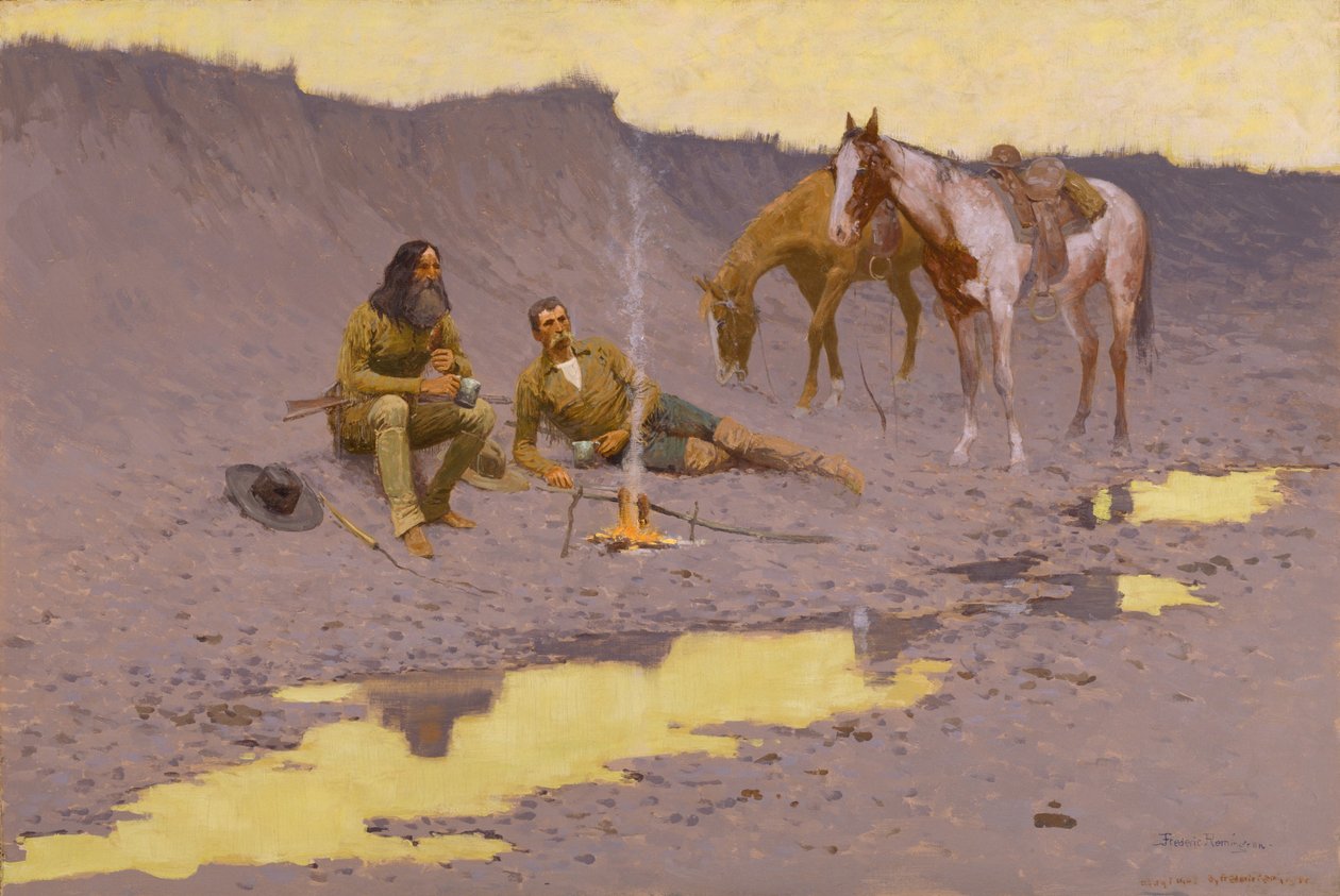 Ein neues Jahr am Cimarron von Frederic Remington