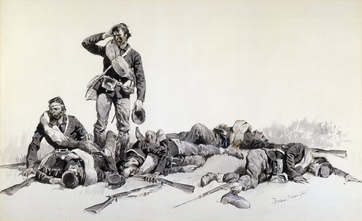 Nach der Schlacht von Frederic Remington