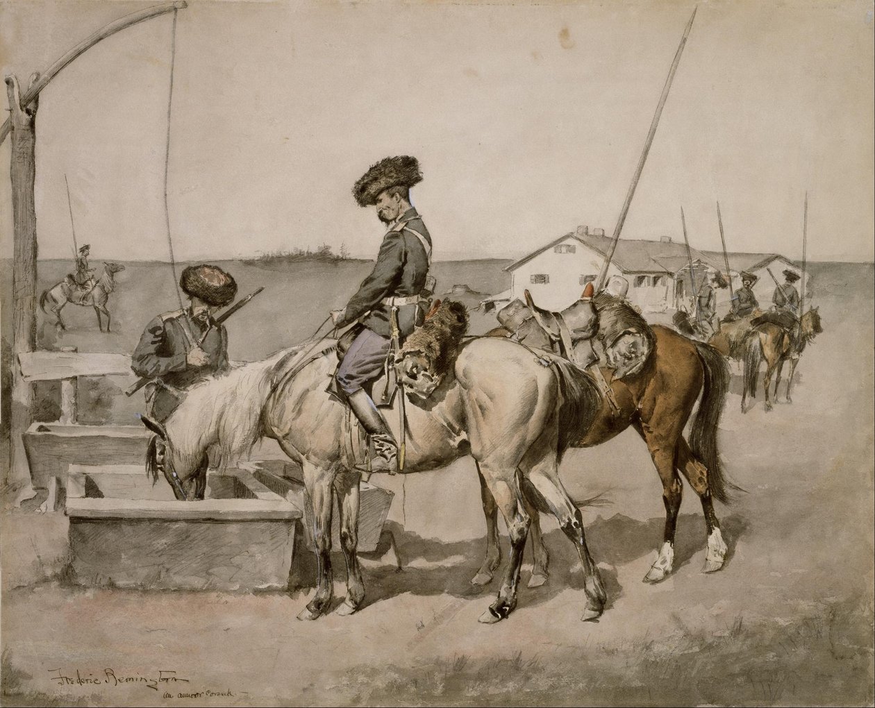 Ein Amur-Kosak von Frederic Remington