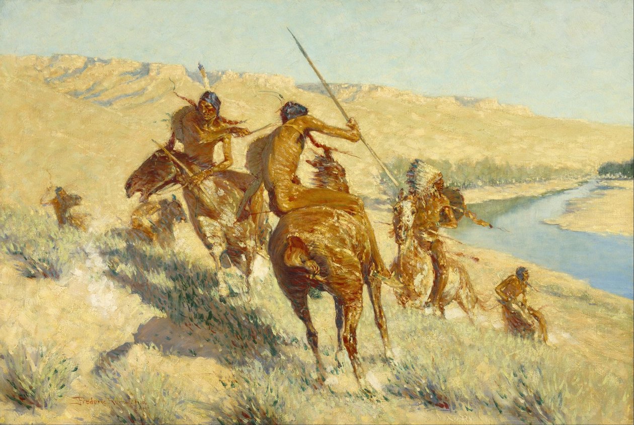 Episode des Büffelgewehrs von Frederic Remington