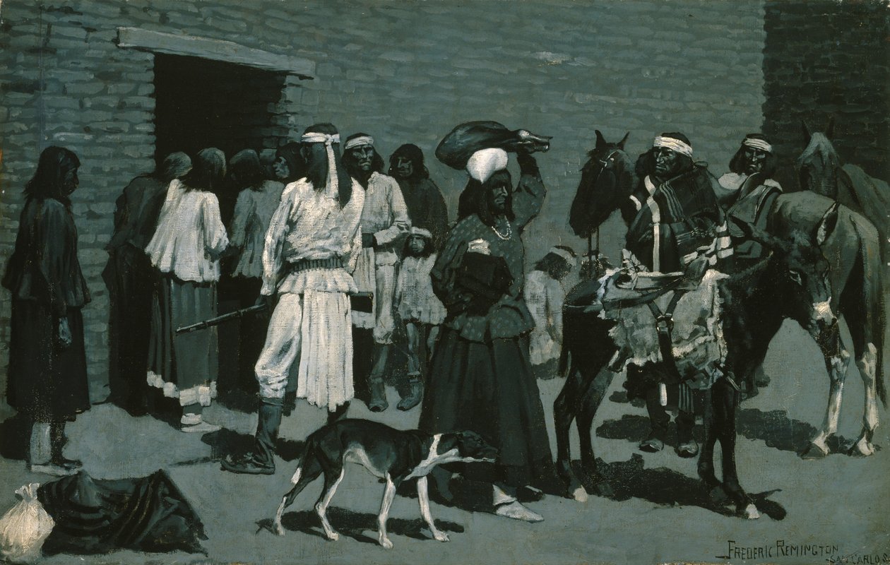 Pueblo-Indianerdorf von Frederic Remington