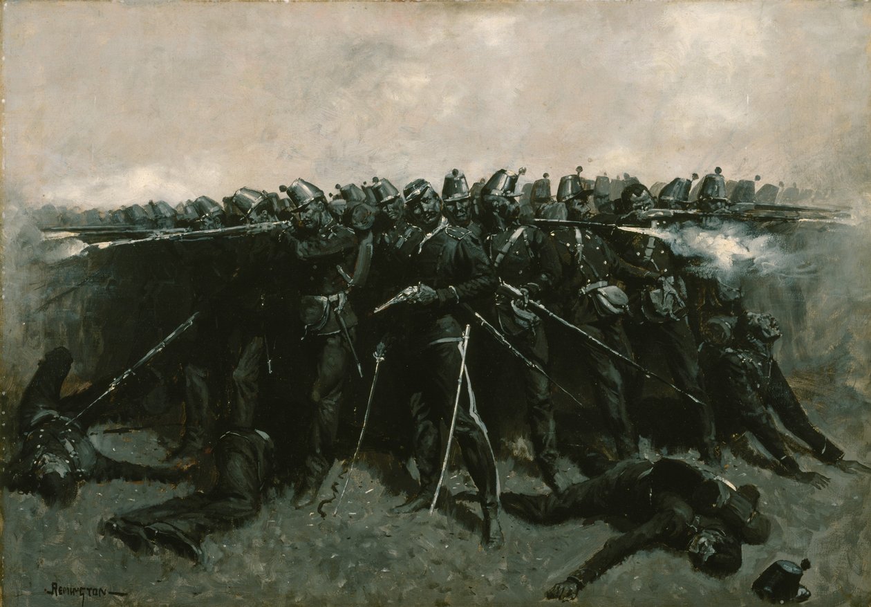 Das Infanteriequadrat von Frederic Remington