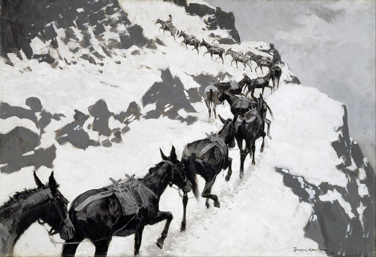 Das Maultierpack von Frederic Remington
