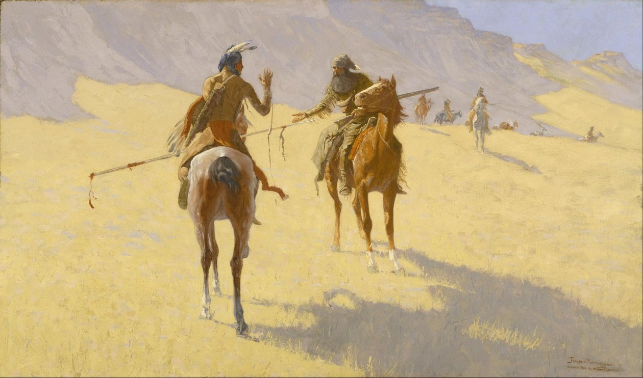 Die Unterredung von Frederic Remington