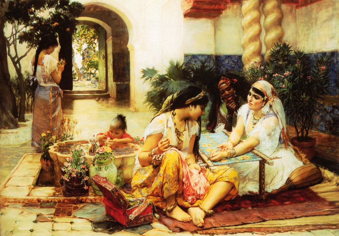 In einem Dorf El Biar Algerien von Frederick Arthur Bridgman