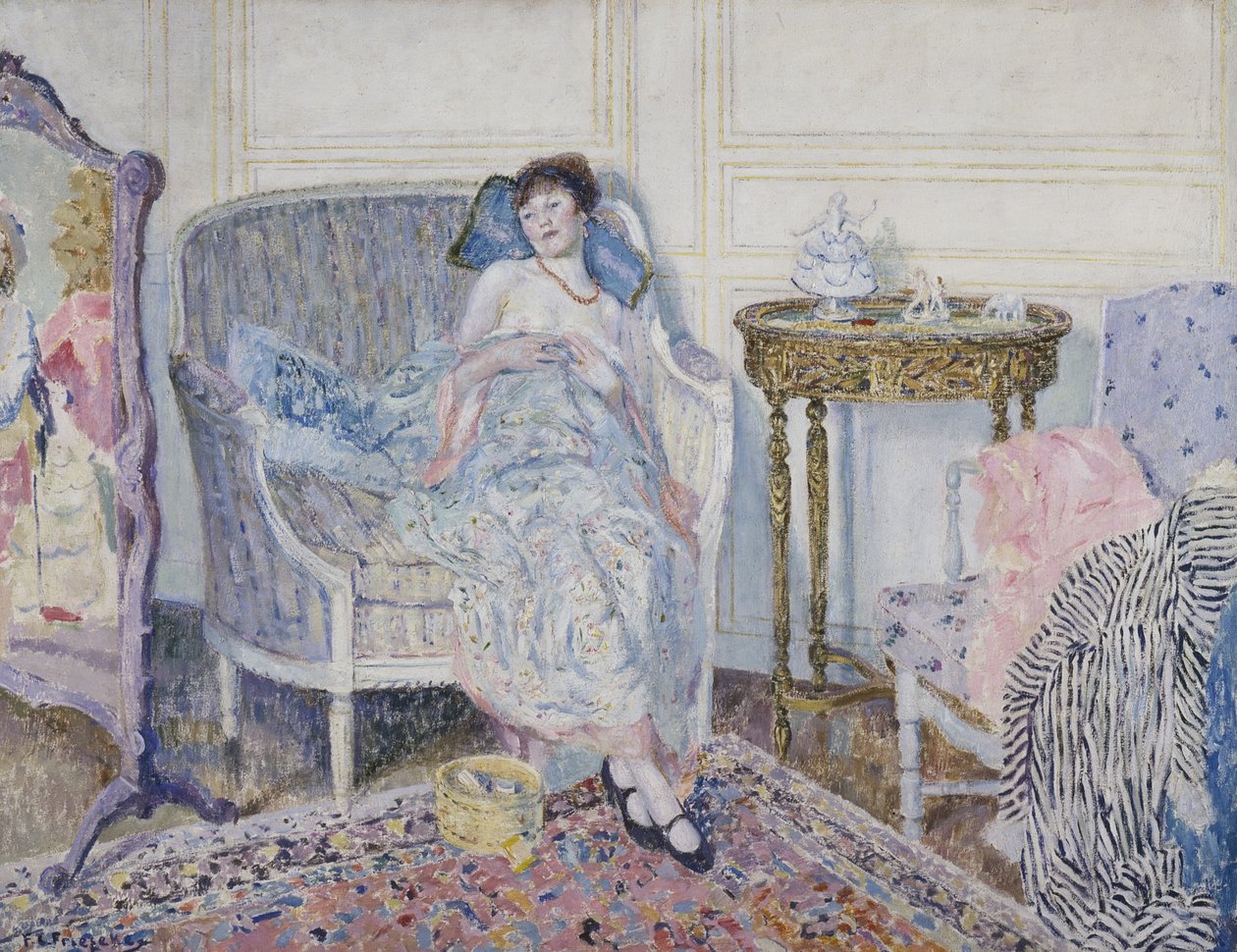 Im Boudoir, ca. 1914 von Frederick Carl Frieseke