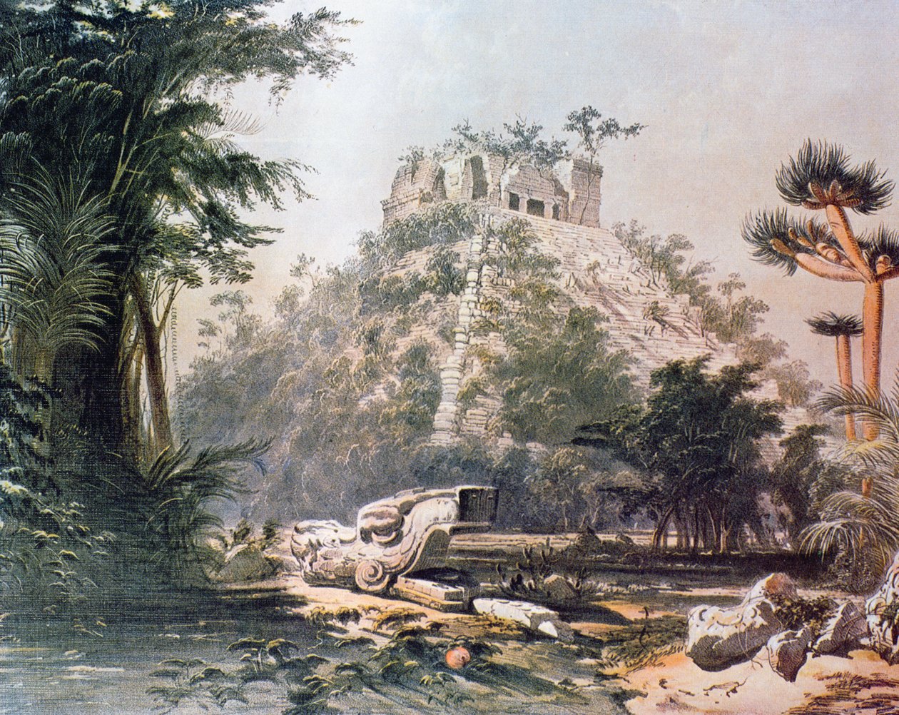 Ansicht von El Castillo, 1844 von Frederick Catherwood