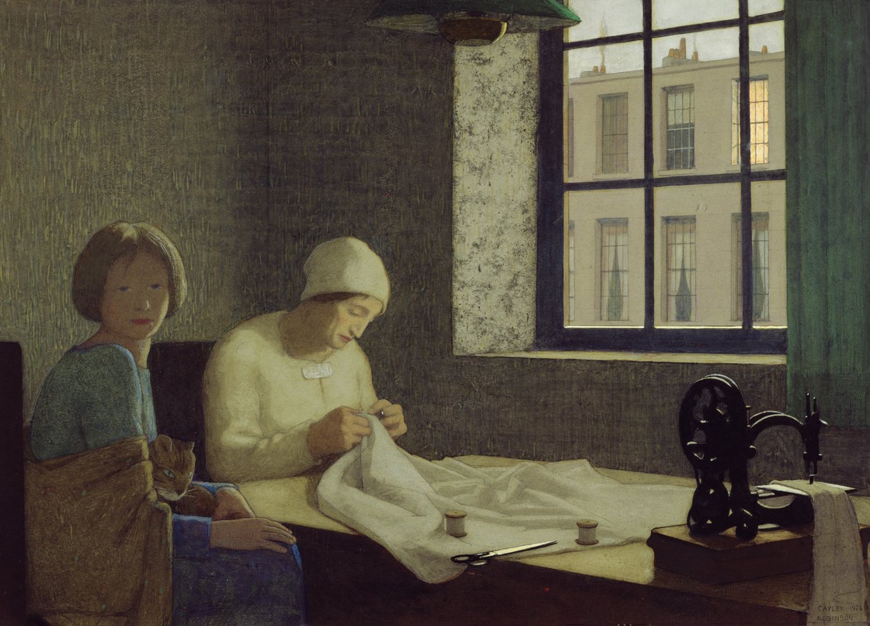 Die alte Krankenschwester von Frederick Cayley Robinson