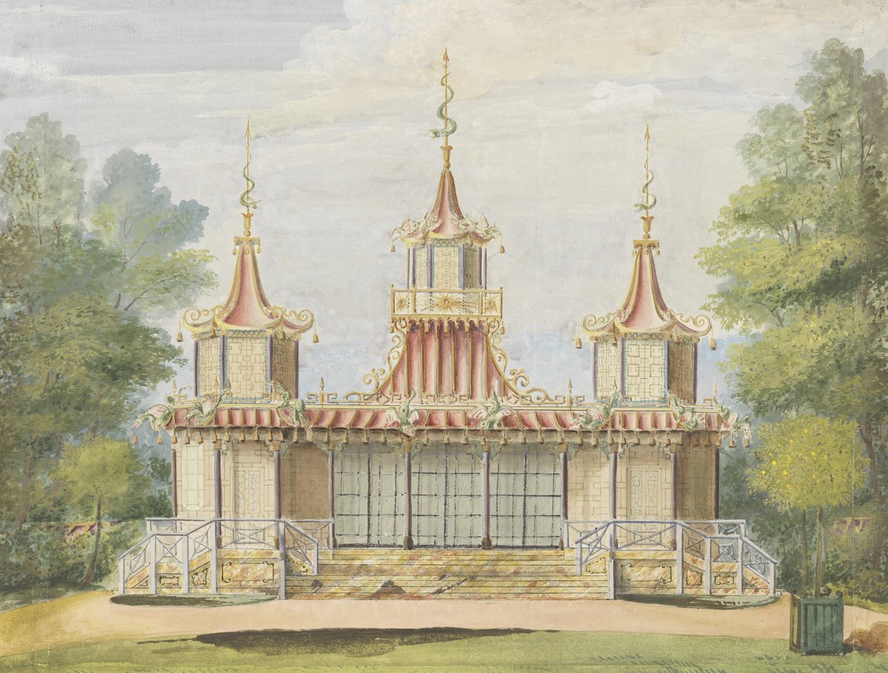 Der Fischertempel, Virginia Water von Frederick Crace