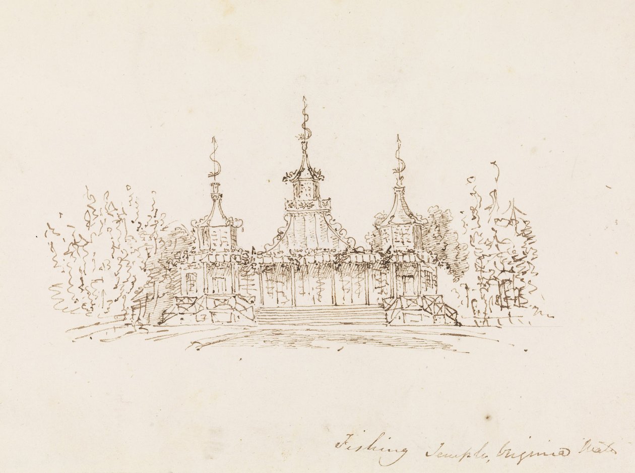 Der Anglertempel, Virginia Water von Frederick Crace