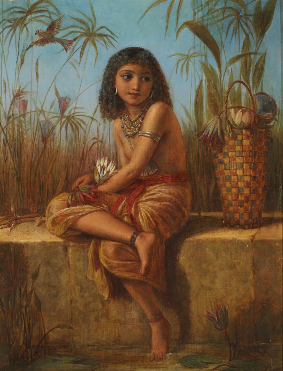 Ein ägyptisches Blumenmädchen von Frederick Goodall